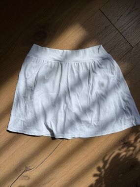 Offline White Workout Skirt with Built in Shorts